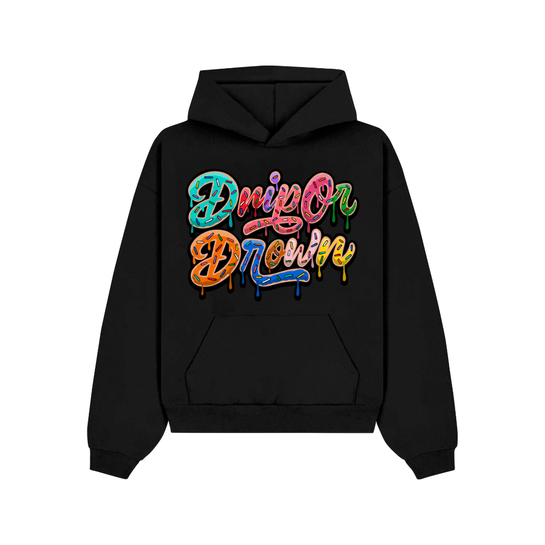 Black Drip Or Drown Hoodie - Drip Or Drown Apparel