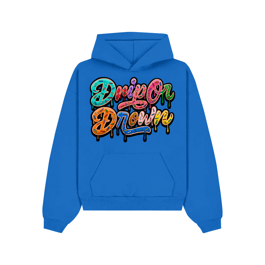 Royal Blue Drip Or Drown Hoodie - Drip Or Drown Apparel
