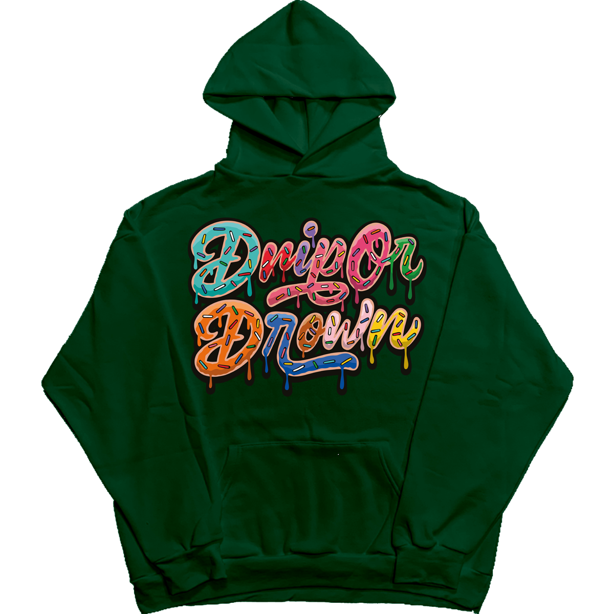 Pine Green Drip Or Drown Hoodie - Drip Or Drown Apparel