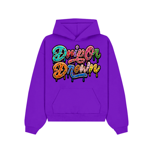 Purple Drip Or Drown Hoodie - Drip Or Drown Apparel