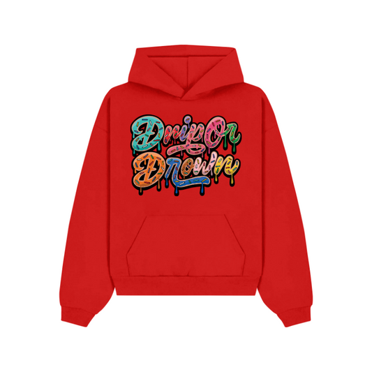 Red Drip Or Drown Hoodie - Drip Or Drown Apparel